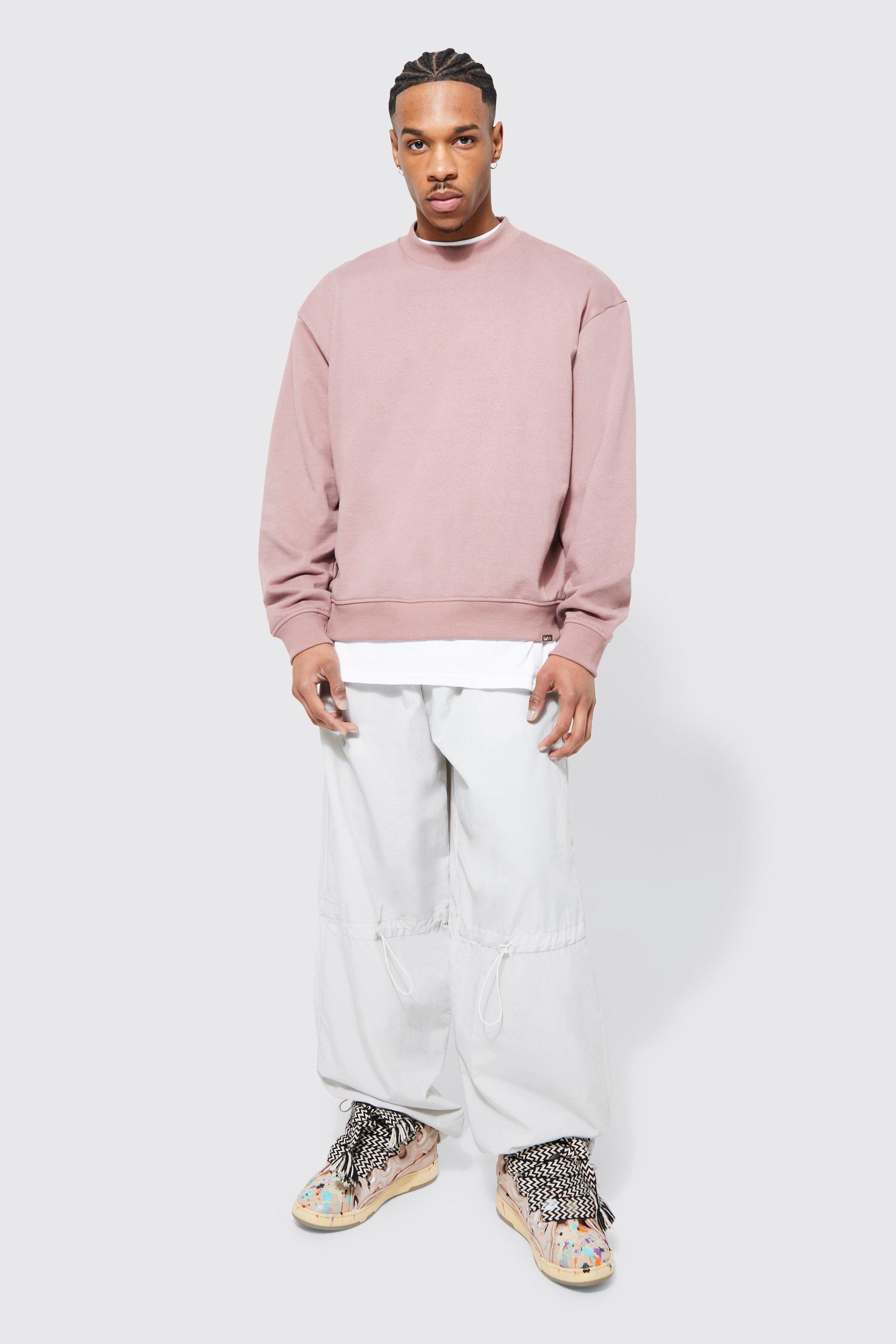 Heavyweight Loopback Boxy Sweatshirt | boohoo